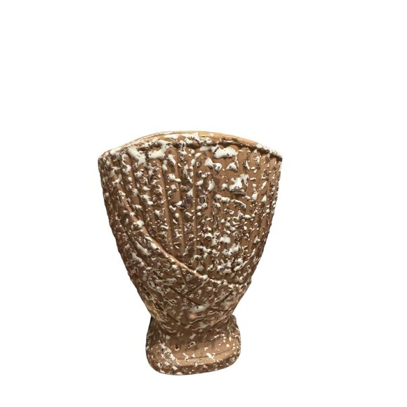 Vintage Mid-Century Modern Speckled Ceramic Vase - Picture 1 of 12